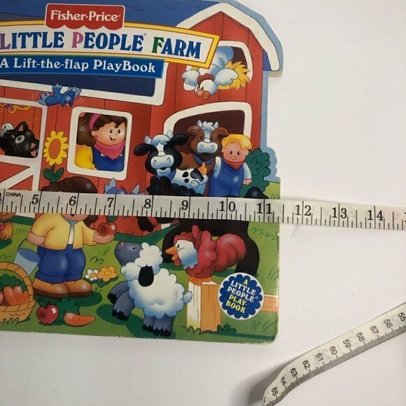 fisher price my little people farm a lift the flap play book cardboard as is - Picture 10 of 11
